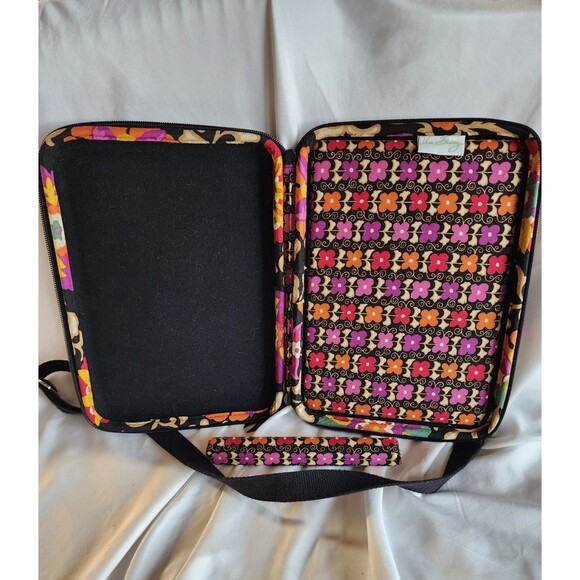 Vera Bradley Suzani Retired  Hard Cover Tablet Ipad Case Zipper Detachable Strap - Picture 3 of 15